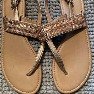 Jeweled T-Strap Sandal Size 8